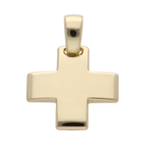 Cruz solida oro amarillo 14K
