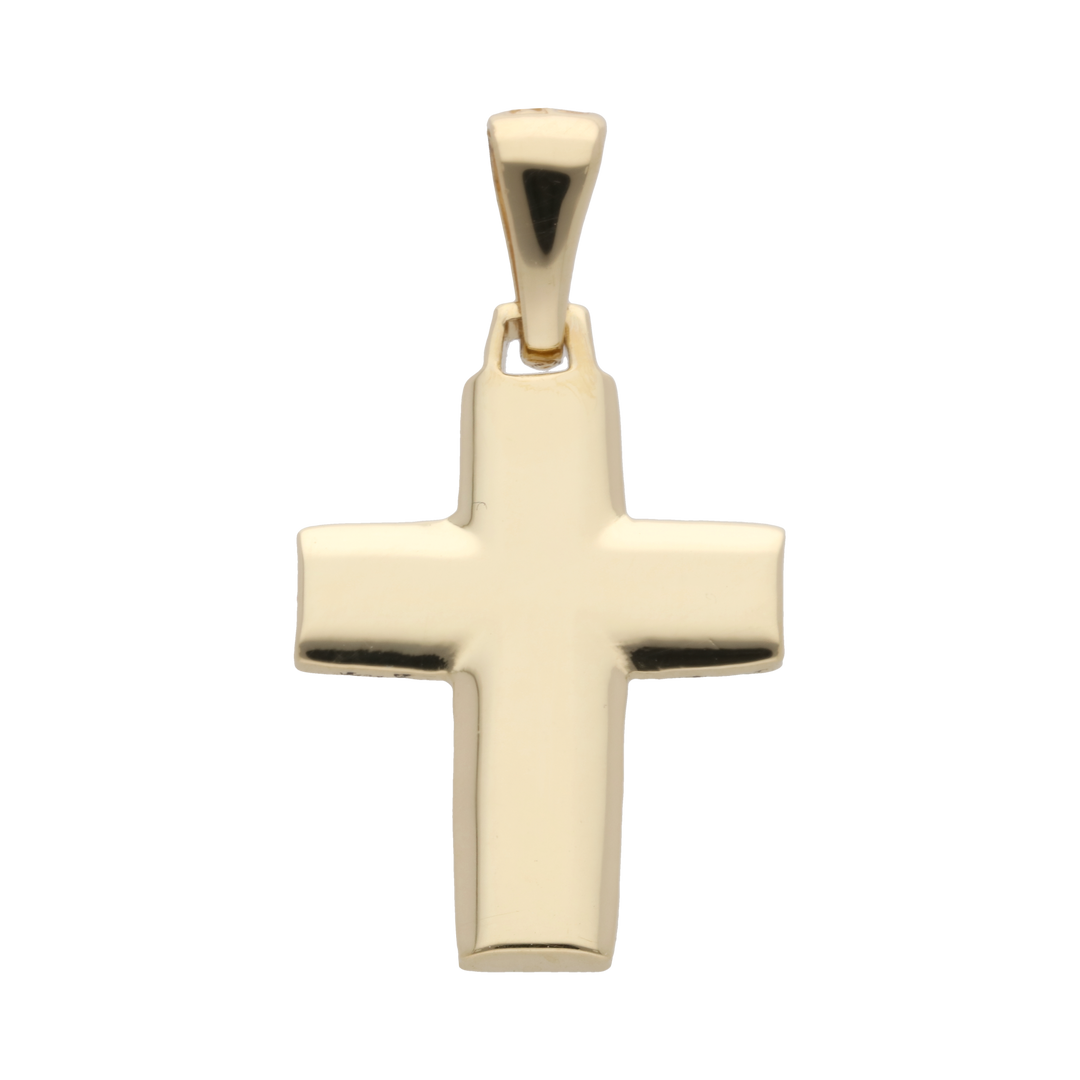 Cruz lisa 14K