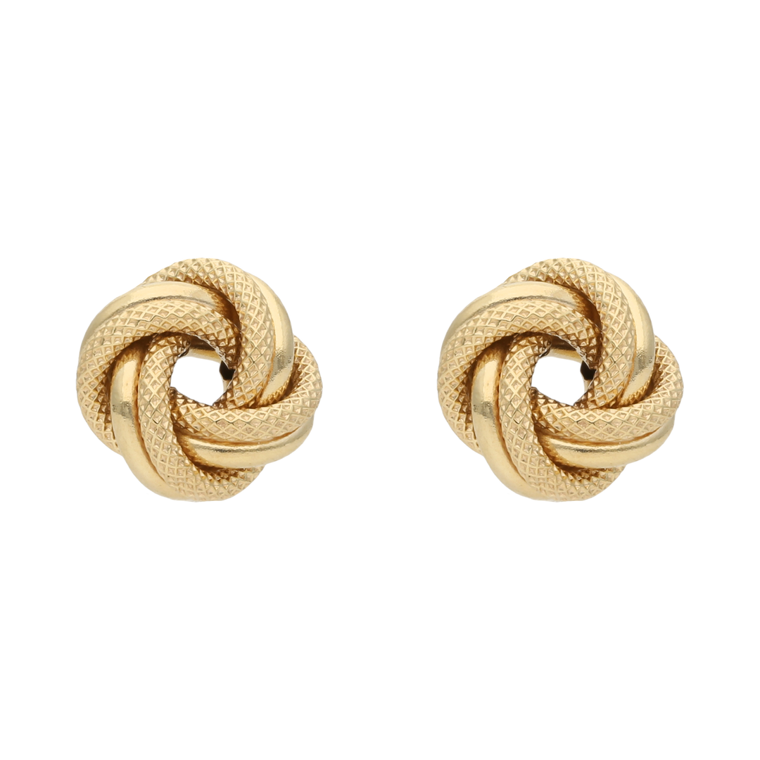 Broquel nudo textura 14K