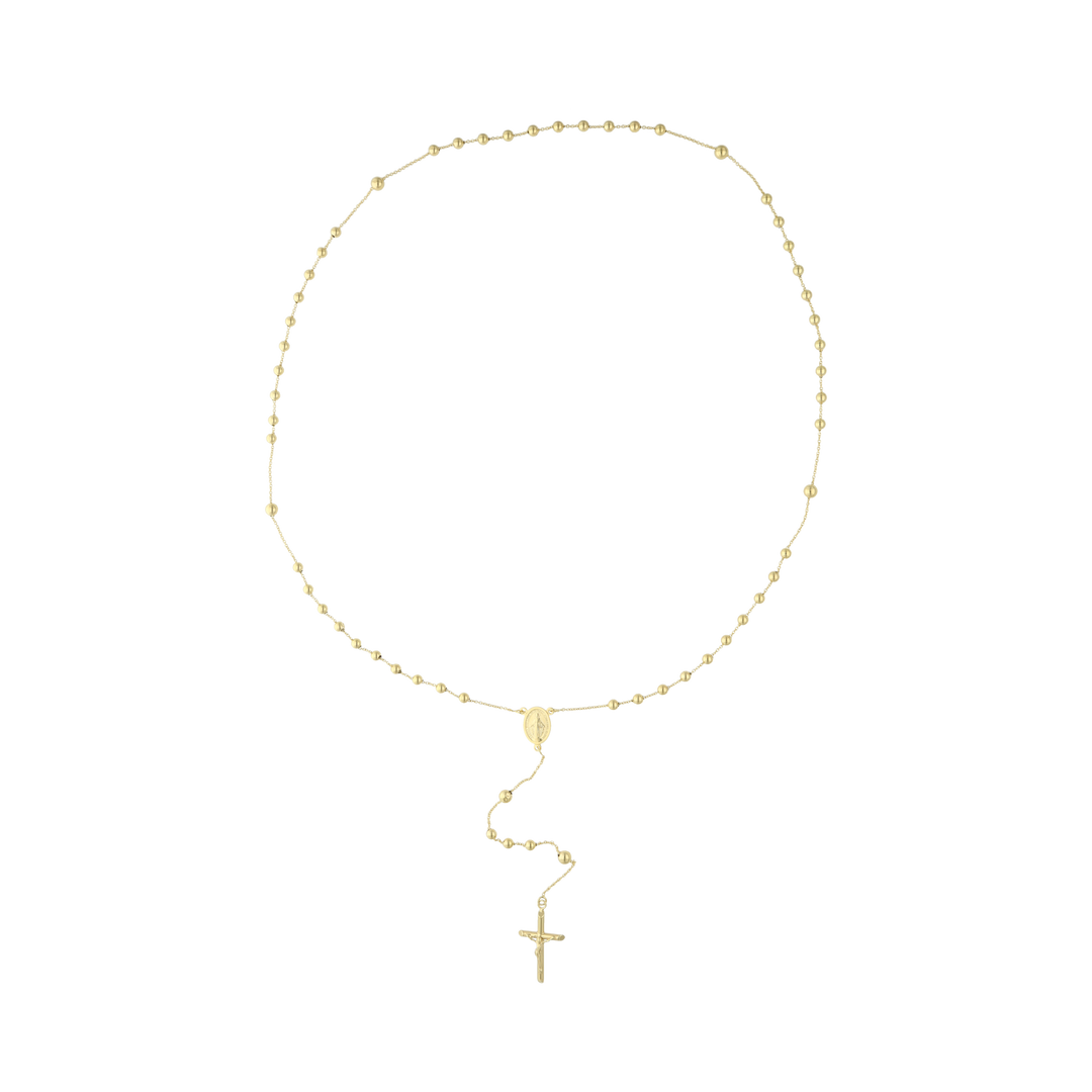 Rosario hueco 14K