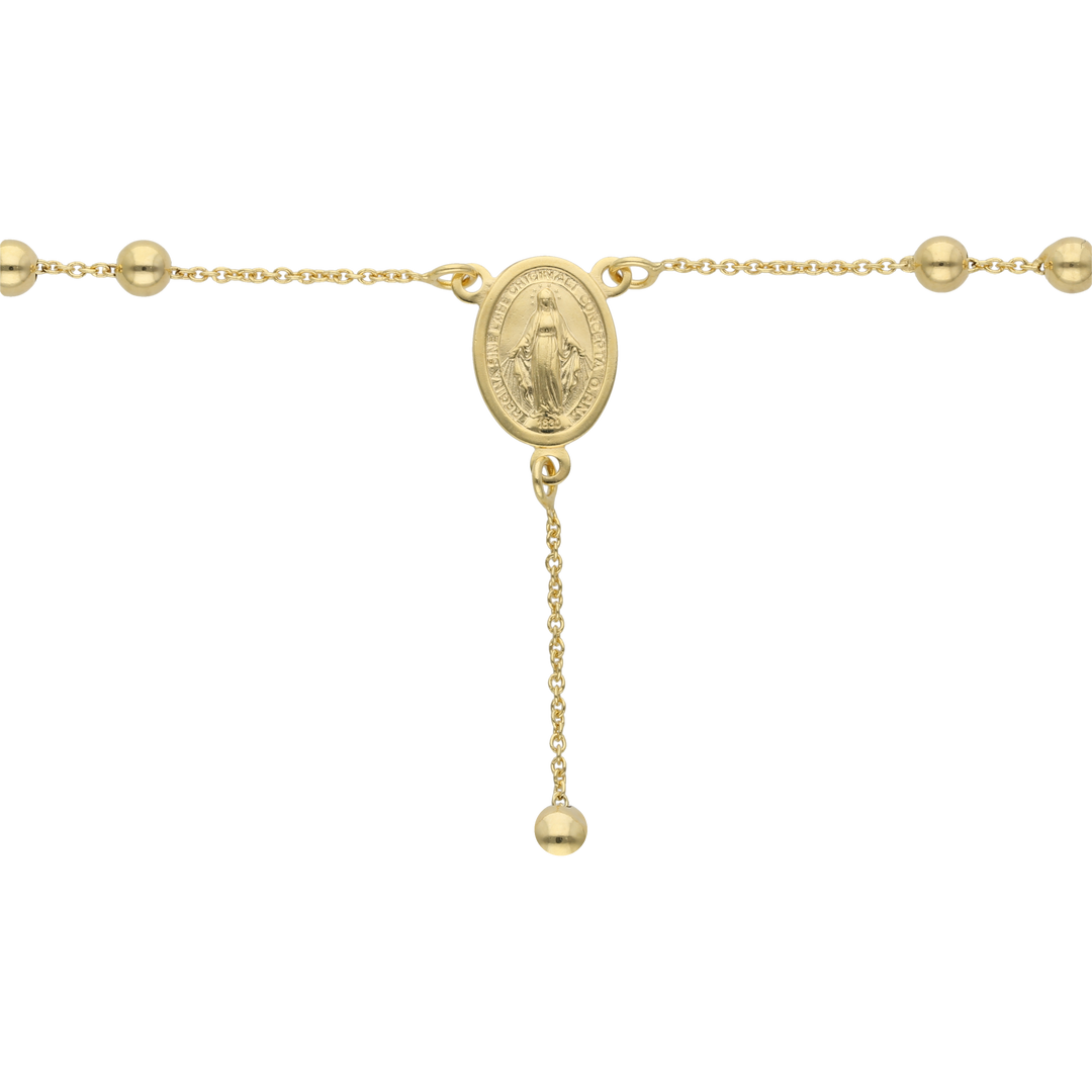 Rosario hueco 14K
