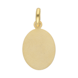 Medalla oval busto Guadalupe 14K