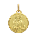 Escapulario Virgen de Guadalupe oro amarillo 14K