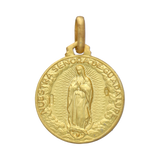 Escapulario Virgen de Guadalupe oro amarillo 14K