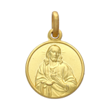 Escapulario Virgen del Carmen oro amarillo 14K