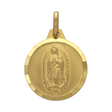 Medalla Virgen de Guadalupe oro amarillo 14K