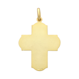 Cruz escapulario oro amarillo 14K