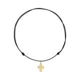 Cuero Cruz Alfa y Omega14K
