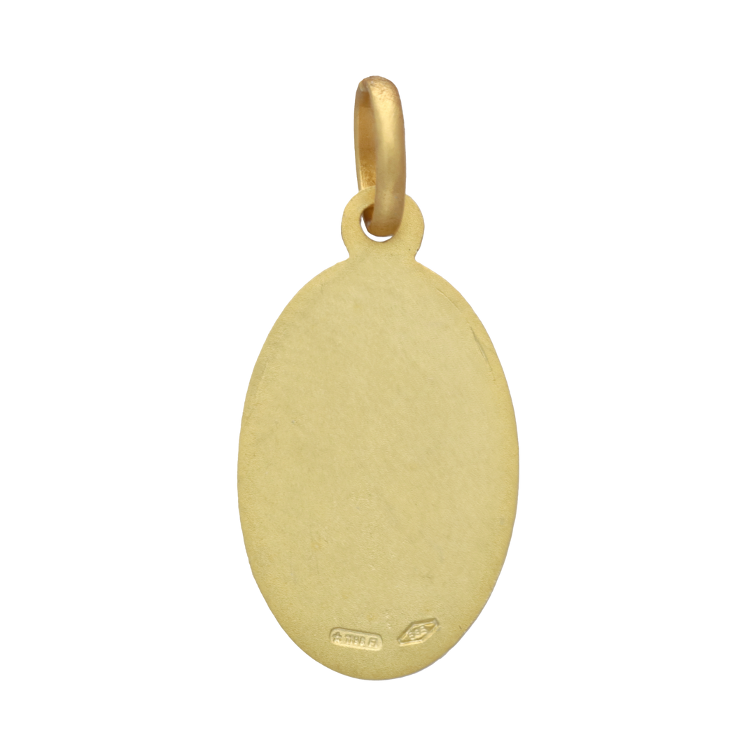 Medalla Virgen de Guadalupe oro amarillo 14K
