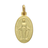 Escapulario Virgen Milagrosa oro amarillo 14K