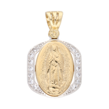 Medalla bicolor 14K