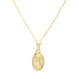 Collar oval medalla busto Guadalupe 10K