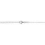 Collar gota verde plata