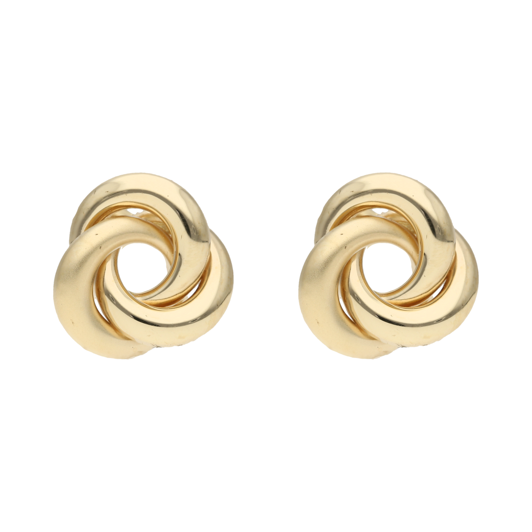 Broquel 3 filas nudo 14K