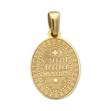 Medalla Virgen de Guadalupe con brillantes 14K