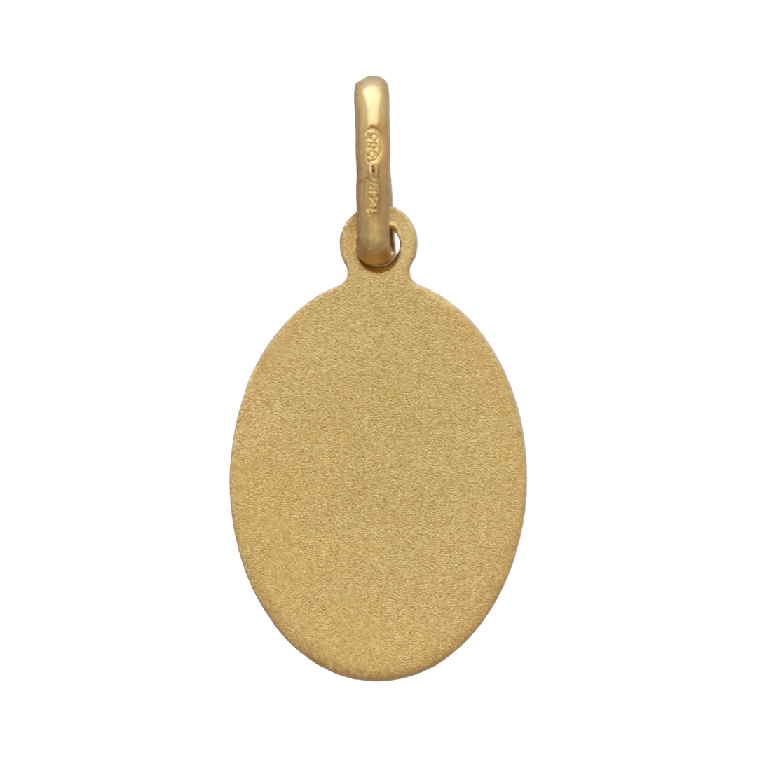 Medalla Virgen de Guadalupe oro amarillo 14K