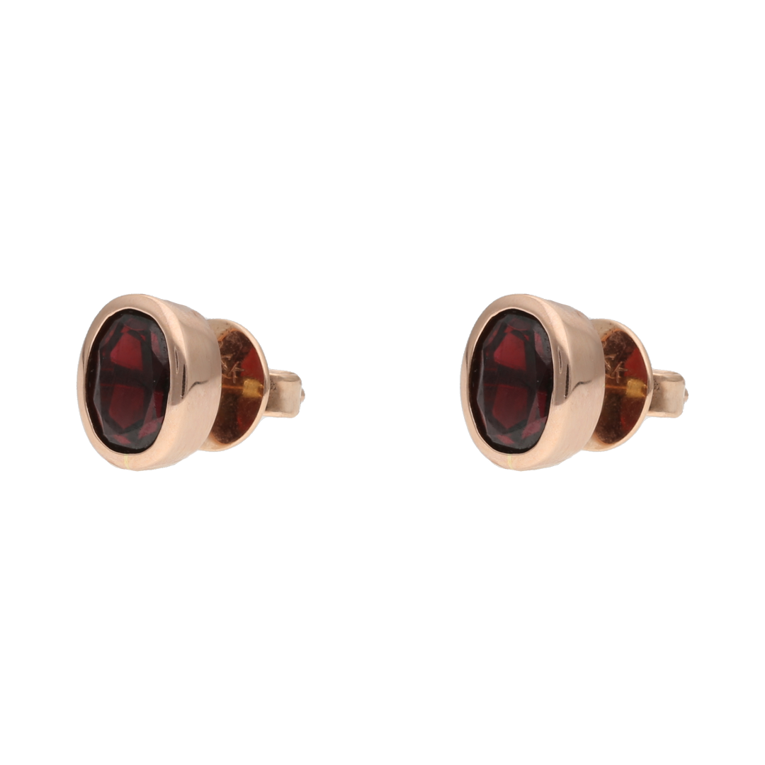 Broquel granate 14K