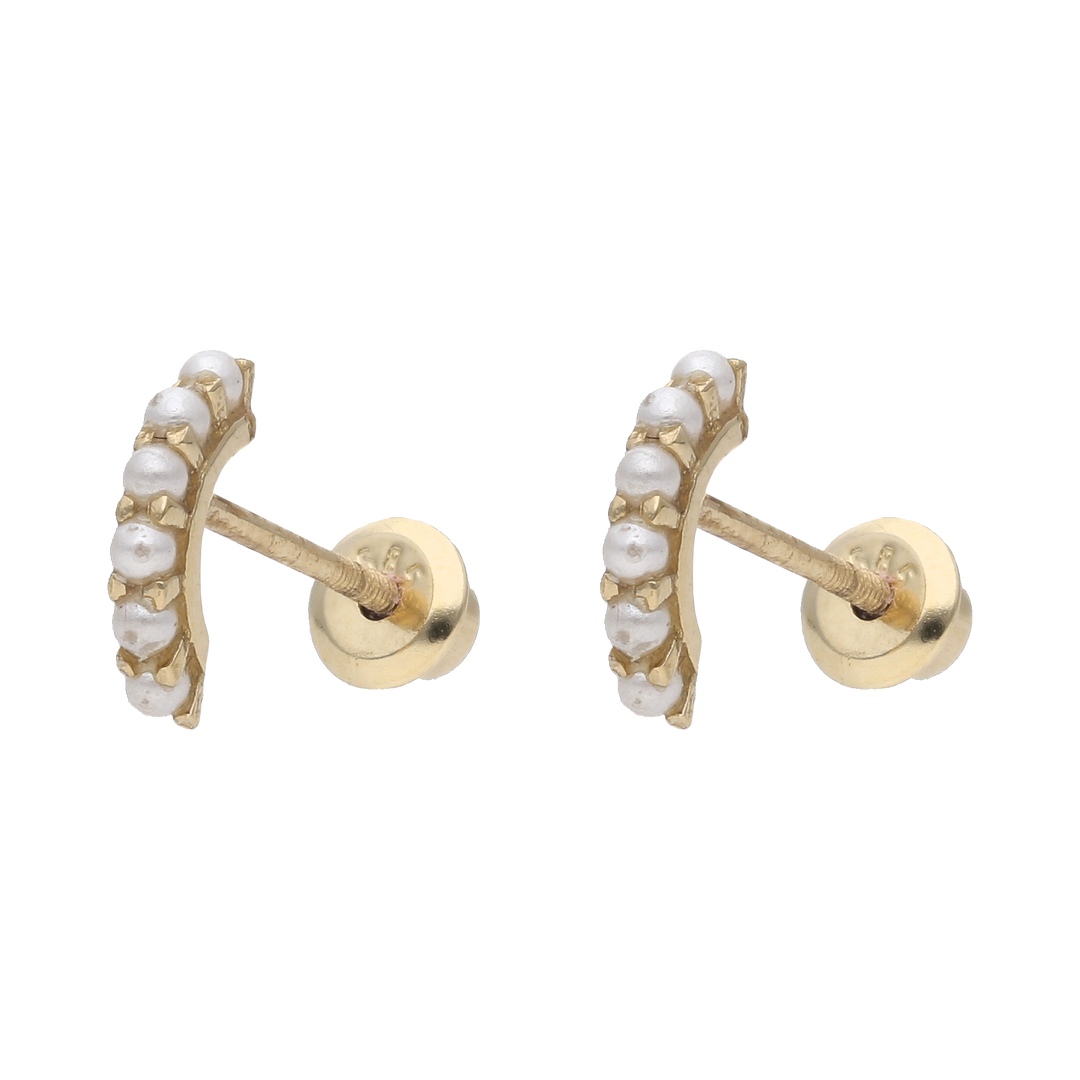 Huggies perlitas 14K