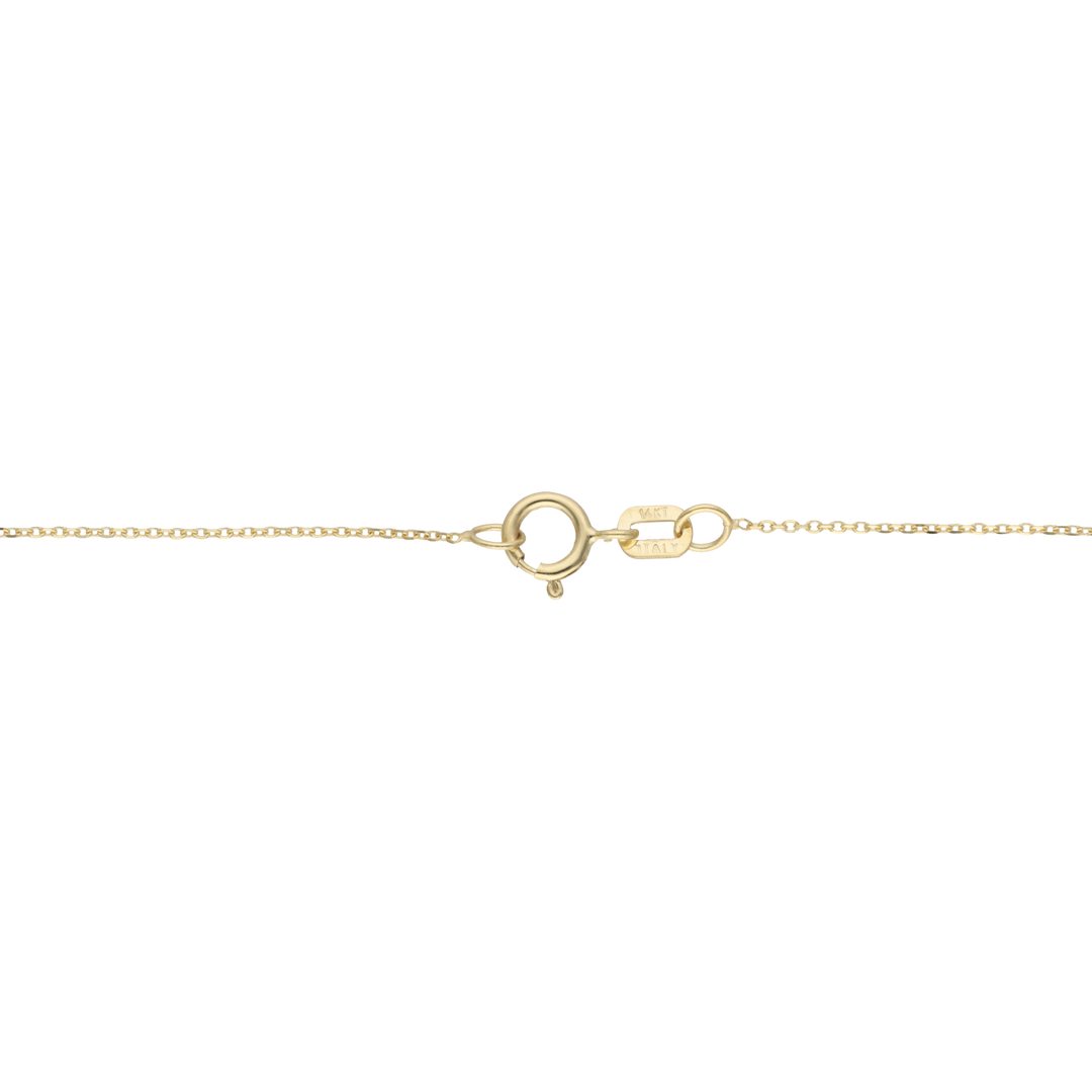 Collar piedras colores 14K