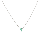 Collar dije esmeralda 14K