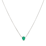 Collar dije esmeralda 14K