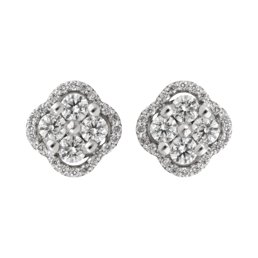 Broquel brillantes 14K