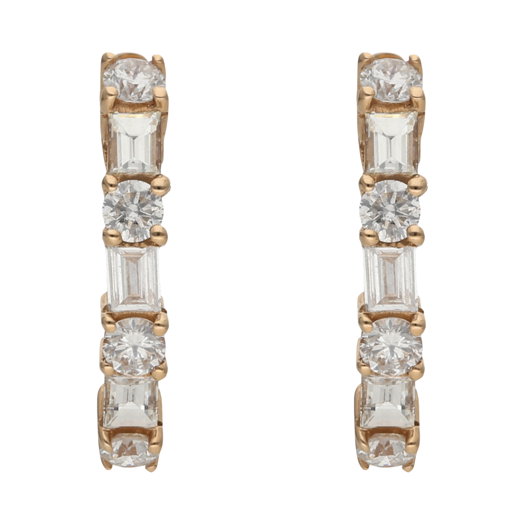 Huggies diamantes 14K