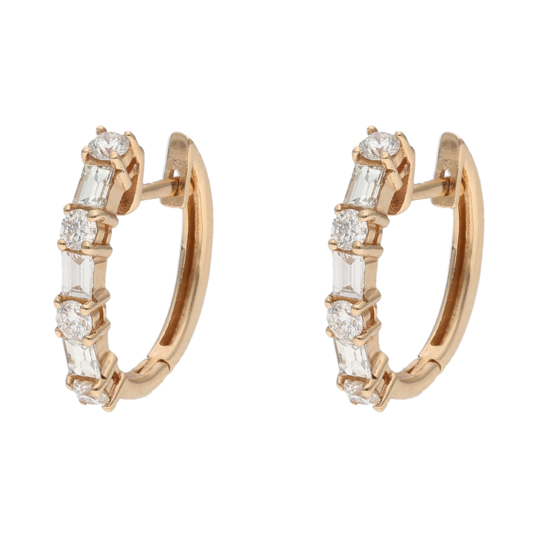 Huggies diamantes 14K