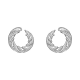 Aretes caracol diamantes 18K