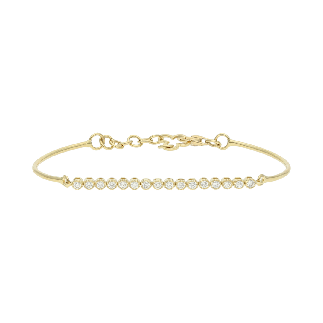 Pulsera brillantes 14K