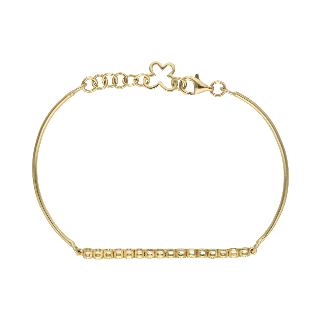 Pulsera brillantes 14K