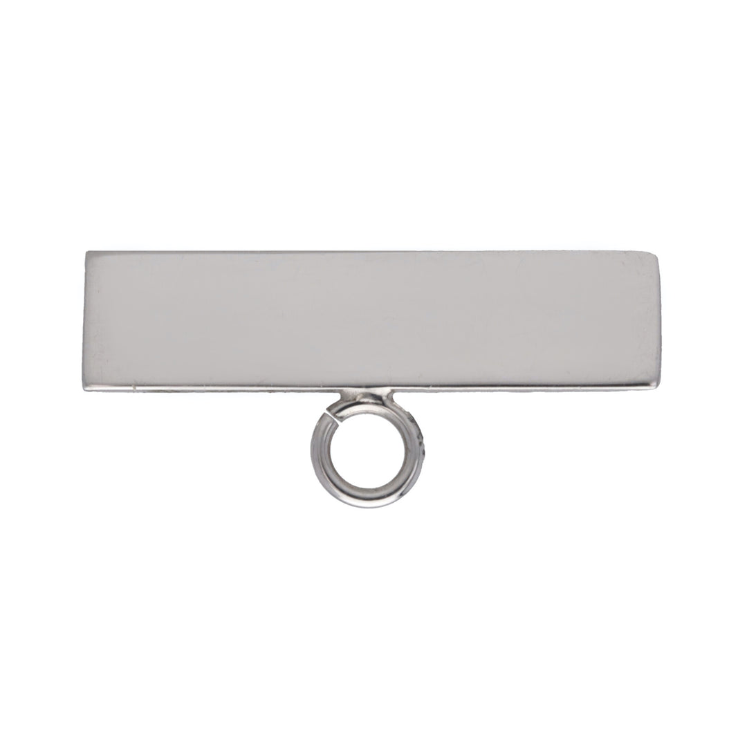 Barra oro blanco 14K