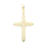 Cruz circonia al centro 14K