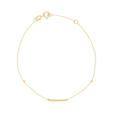 Pulsera bolitas lisas super ligera 14K