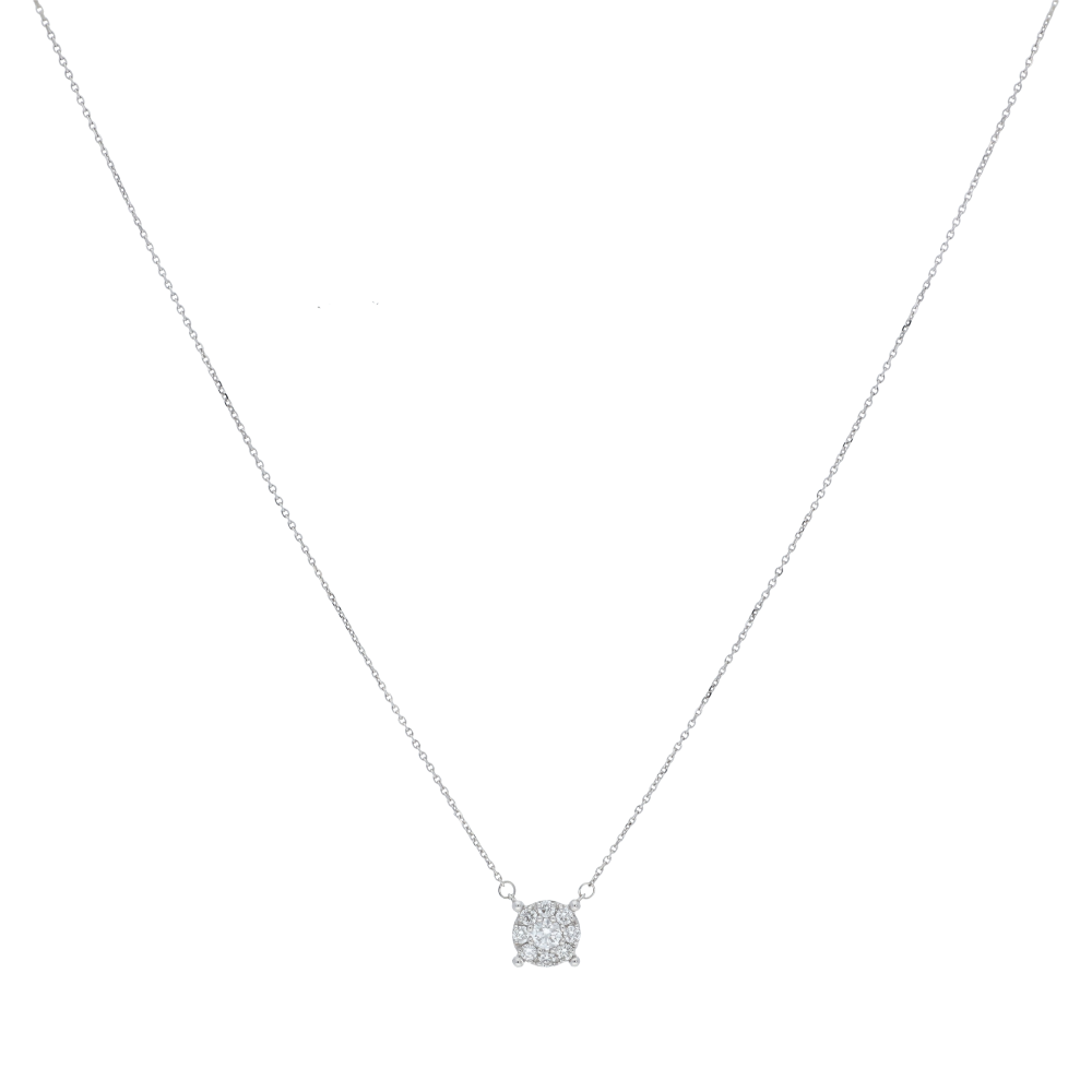 Collar diamantes 14K