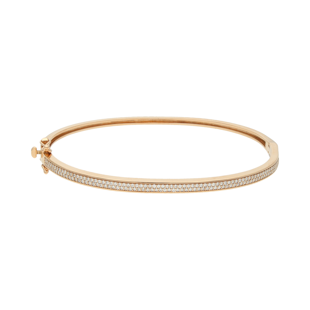 Pulsera aro brillantes 14K