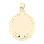 Medalla Sagrado Corazón de Jesús bicolor 14K