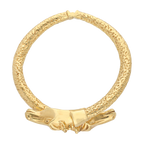 Aro hueco caballo 14K