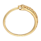Aro hueco pantera 14K