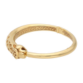 Aro hueco pantera 14K