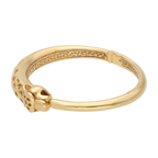 Aro hueco pantera 14K