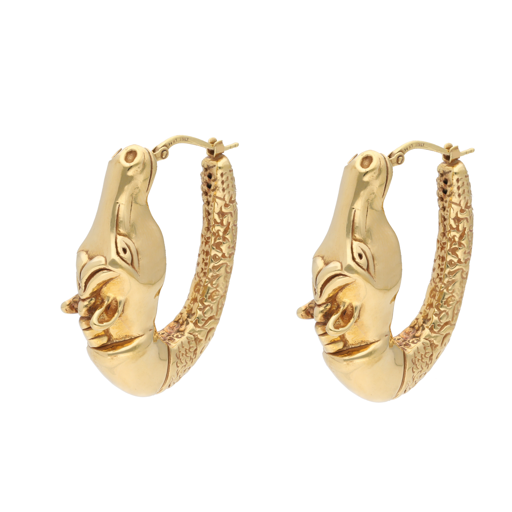 Arracadas caballos 14K