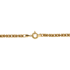 Cadena bizantina 4 mm oro amarillo 14K