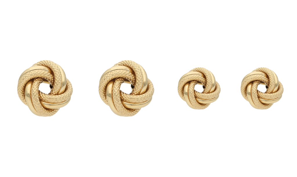Broquel nudo textura 14K