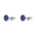 Broquel circonia azul 14K