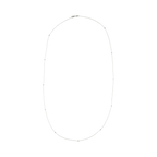 Collar layers oro blanco 14K