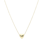 Collar dije corazón 14K