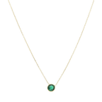 Collar oro amarillo circonia 14K