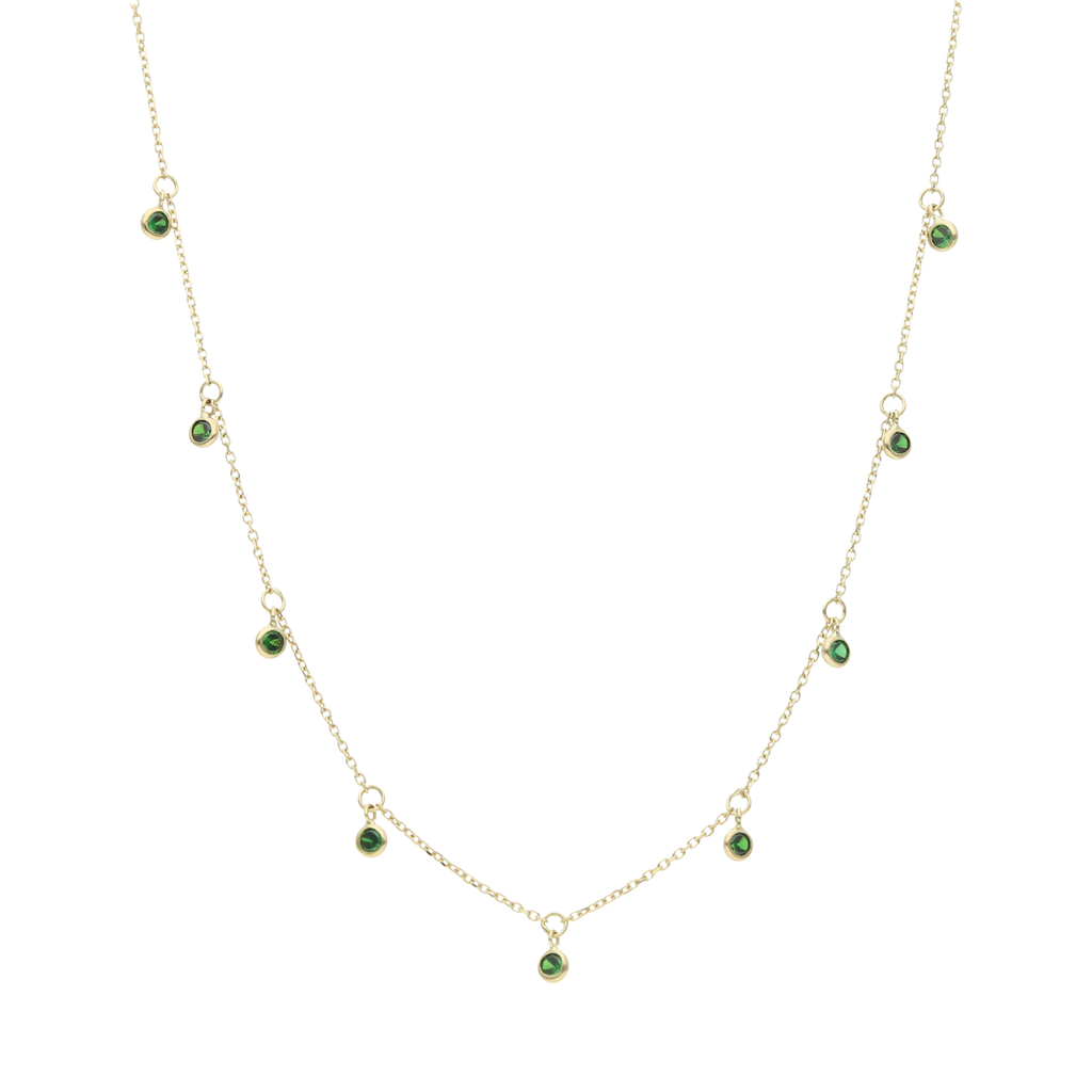 Collar dijes colgantes 14K