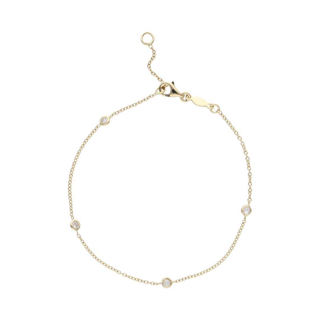 Pulsera circonias 14K